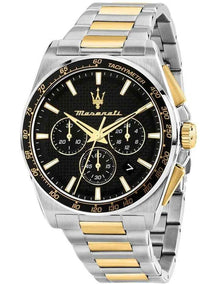 Velocita Chrono Dial Stainless Steel Strap Watch 43mm in Two Tone