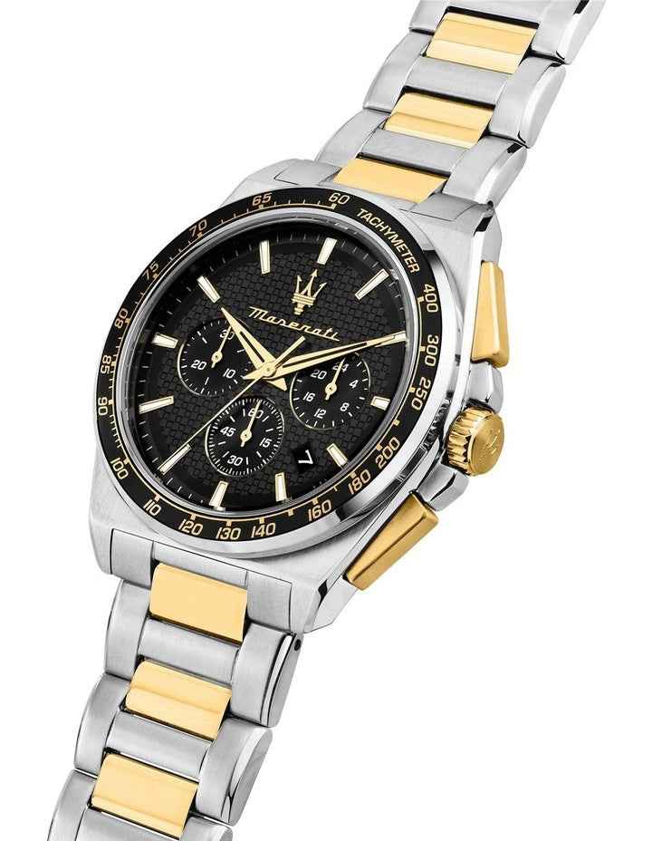 Velocita Chrono Dial Stainless Steel Strap Watch 43mm in Two Tone
