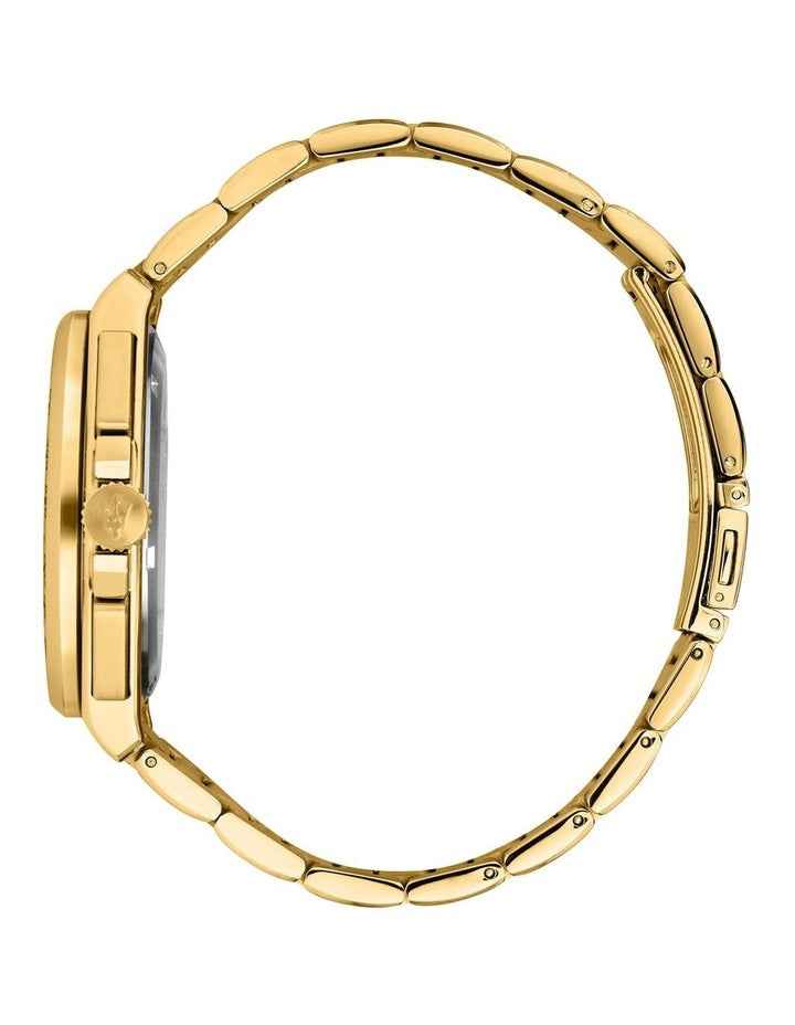 Velocita Chrono Dial Stainless Steel Strap Watch 43mm in Gold