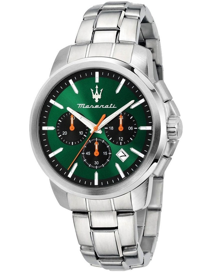 Successo Chrono Dial Stainless Steel Strap Watch 42mm in Multi