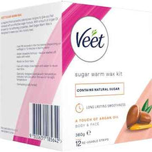 Veet Sugar Warm Wax Hair Removal Kit With Argan Oil 360g