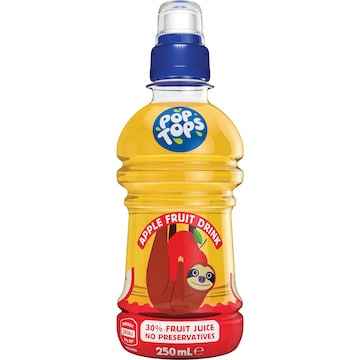 Pop Tops Fruit Drink Apple Poppers 250mL x 6 pack