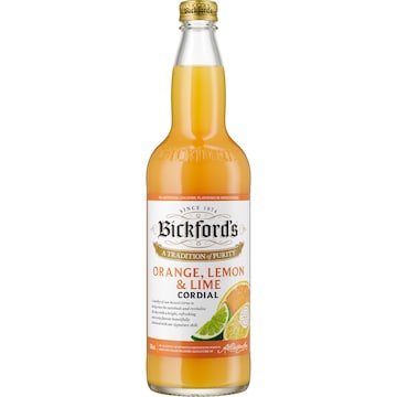Bickford's Orange, Lemon & Lime Cordial 750mL