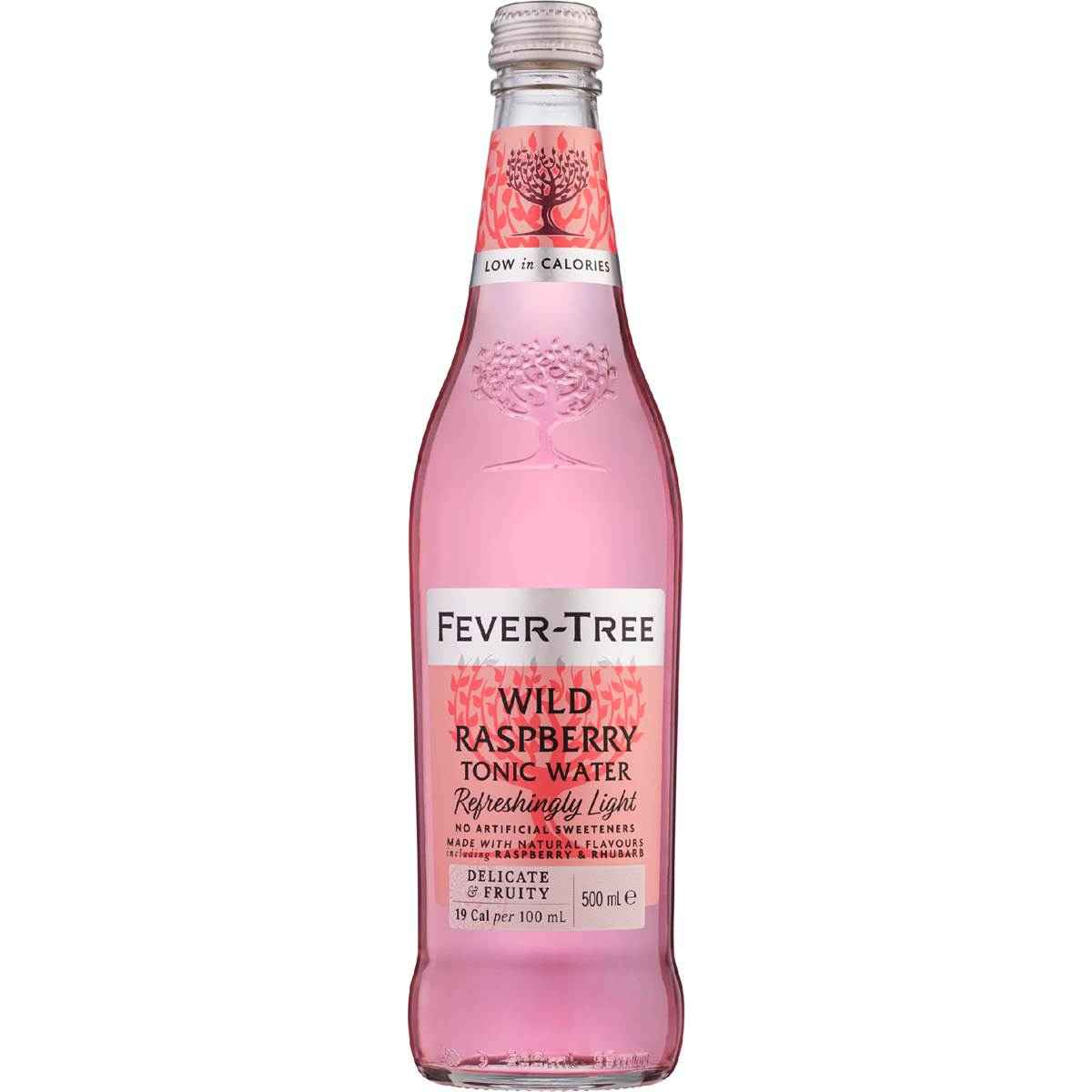 Fever-Tree Wild Raspberry Tonic Water Bottle 500mL