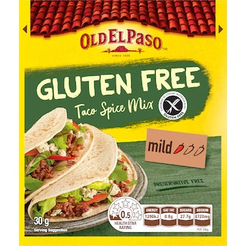Old El Paso Gluten Free Taco Spice Mix Mild 30g