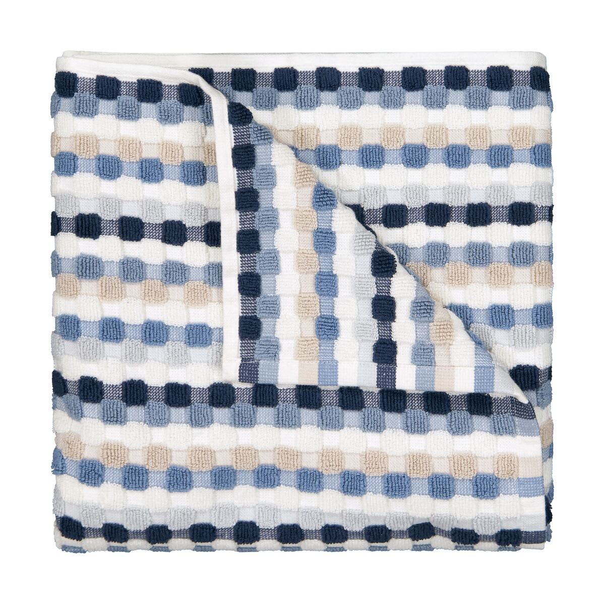 Blue Popcorn Cotton Bath Towel