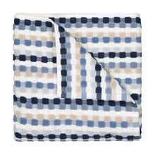 Blue Popcorn Cotton Bath Towel