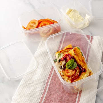 Decor Tellfresh Container Set Oblong 500mL x 3 pack