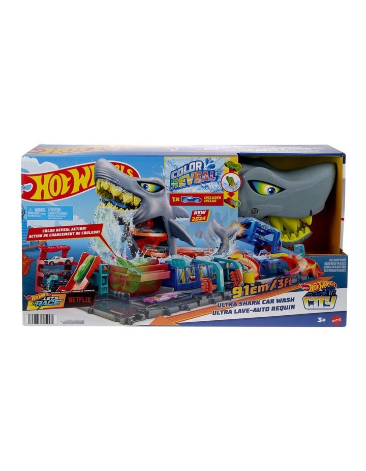 City Ultra Shark Car Wash Playset