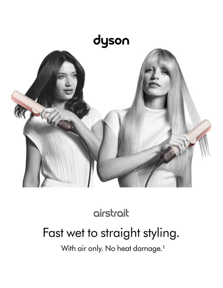 Airstrait TM Dryer And Straightener in Ceramic Pink/ Rose Gold