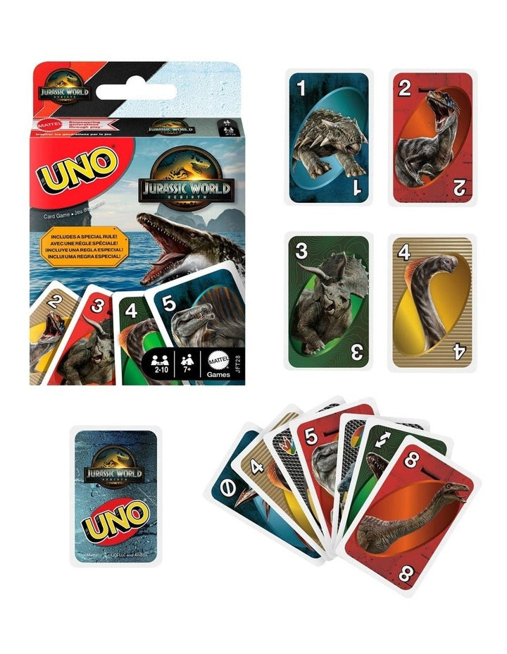 Uno Jurassic World Rebirth Card Game
