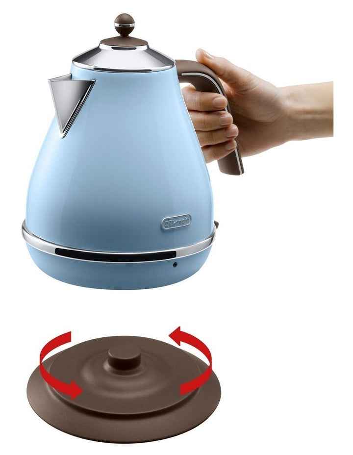 Icona Vintage Breakfast Kettle KBO2001.VAZ + CTO2003.VAZ Pack in Azure