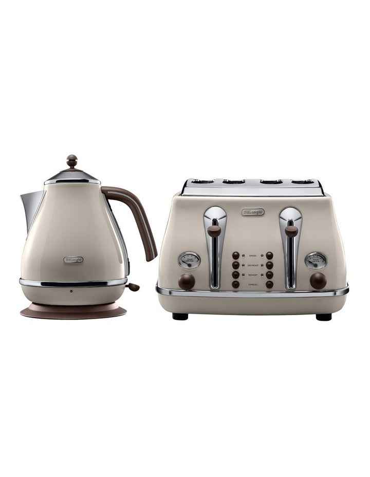 Icona Vintage Kettle KBO2001.VBG + CTO4003.VBG Breakfast Pack in Beige