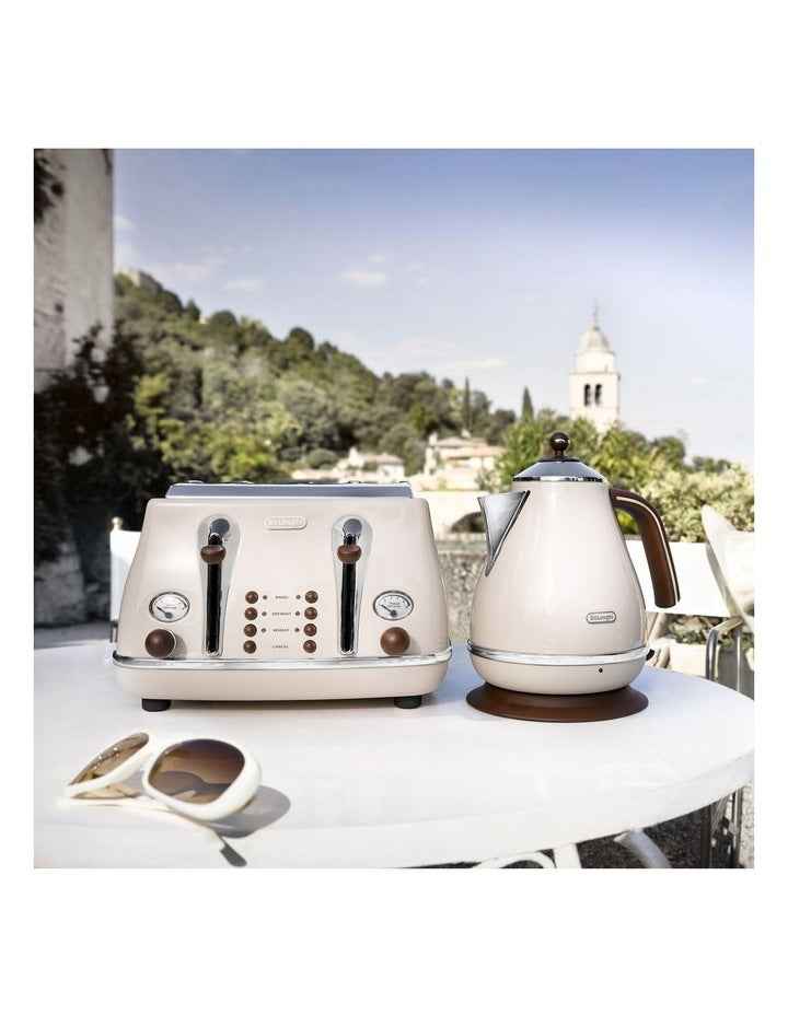 Icona Vintage Kettle KBO2001.VBG + CTO4003.VBG Breakfast Pack in Beige