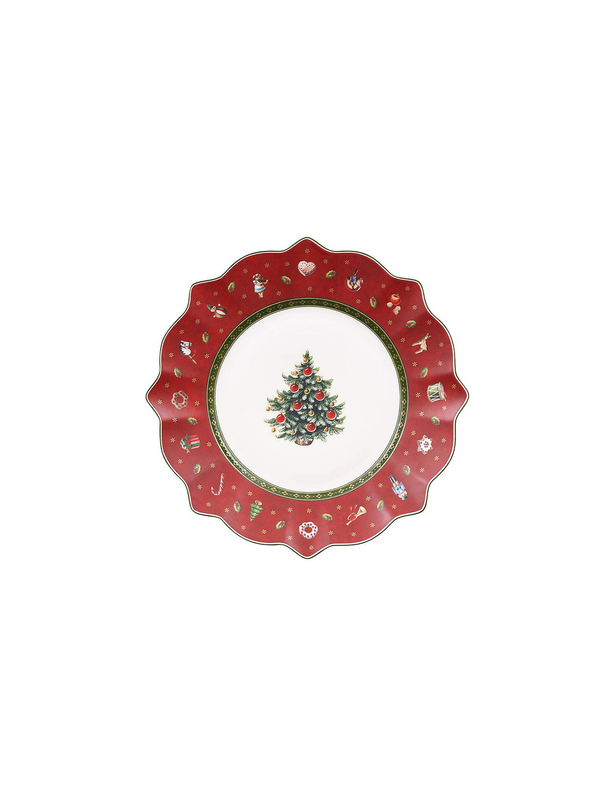 Toy's Delight Red Breakfast Plate