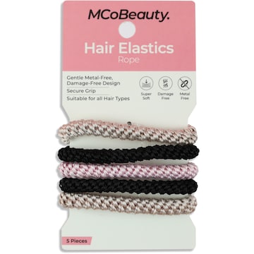 MCoBeauty Hair Elastics Rope Neutrals 5 pack