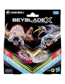 Jurassic World x Beyblade Collab Spinosaurus vs. Quetzalcoatlus Toy
