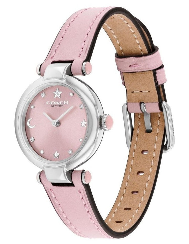 Cary Calfskin Watch in Pink