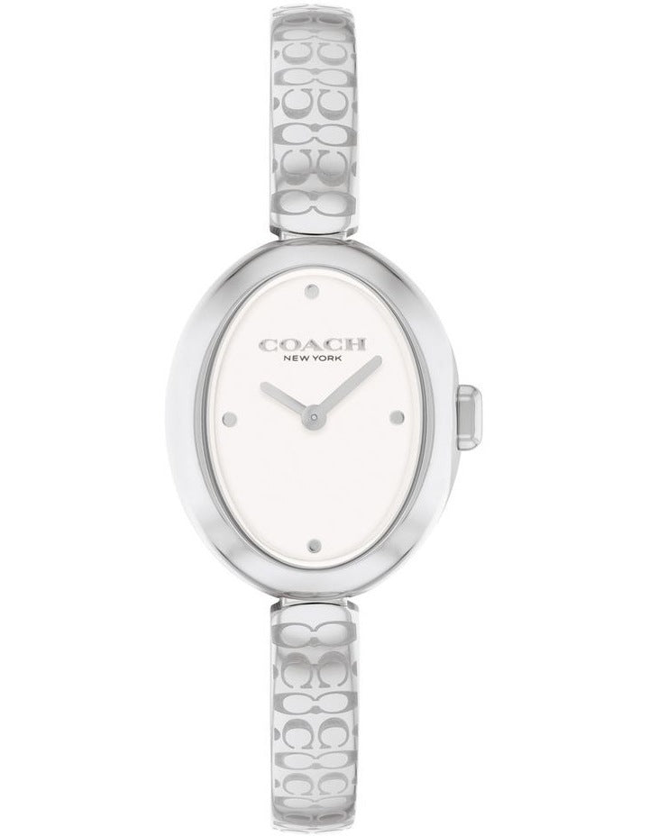 Sammy Stainless Steel Dial Watch in White