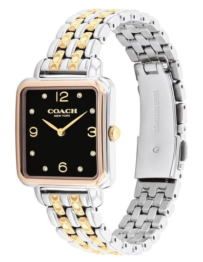 Cass Stainless Steel Dial Watch in Gold