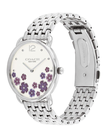 Elliot Stainless Steel Dial Watch in silver