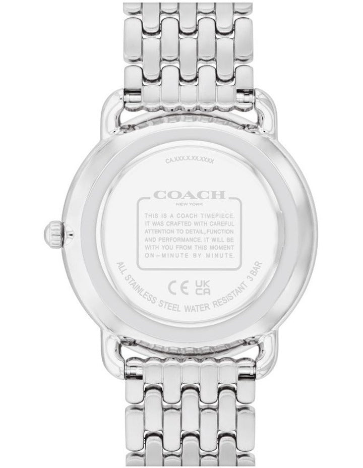 Elliot Stainless Steel Dial Watch in silver