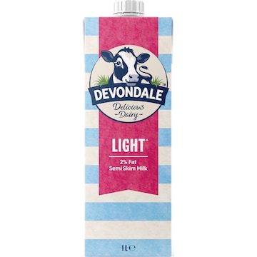 Devondale Semi Skim Long Life Milk UHT 1L