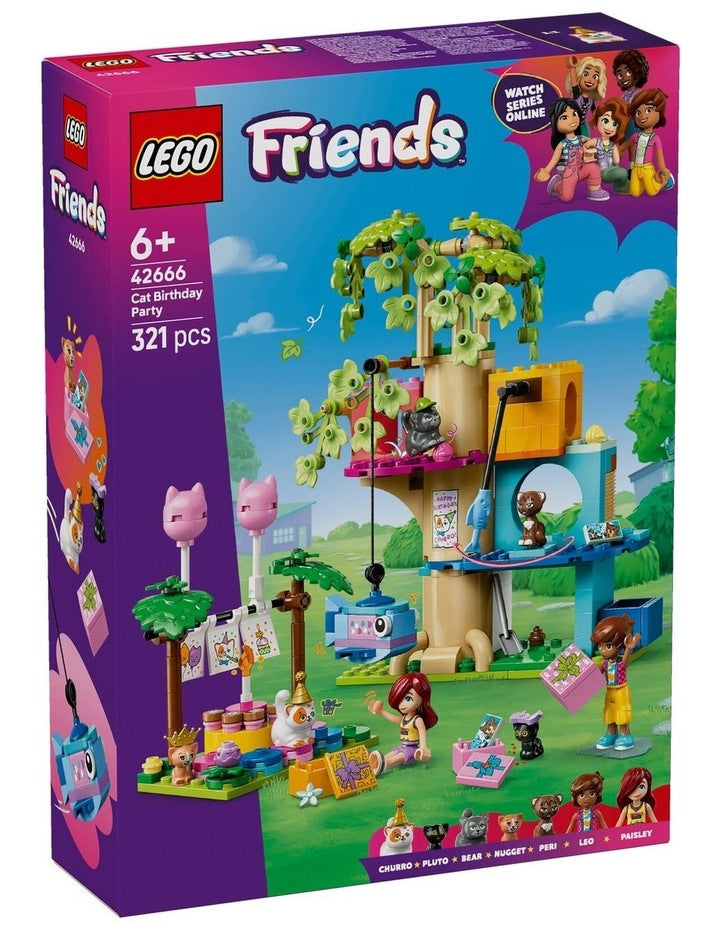 Friends Cat Birthday Party & Tree House 42666