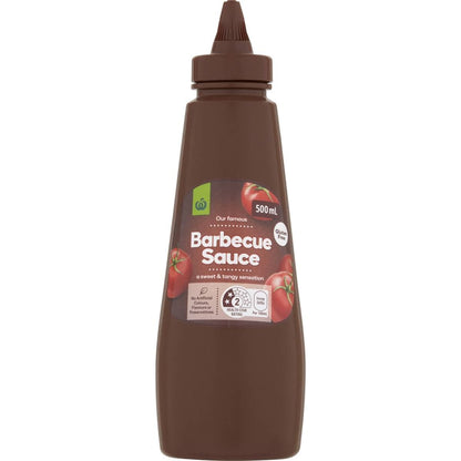 Woolworths Barbecue Sauce Squeeze 500ml