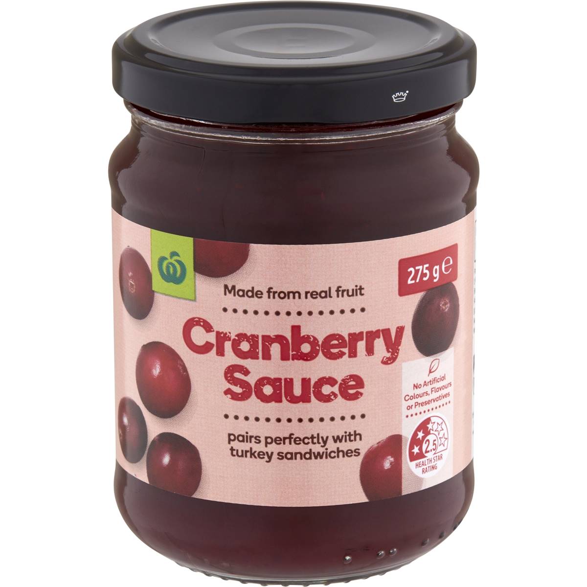 Woolworths Cranberry Sauce 275g