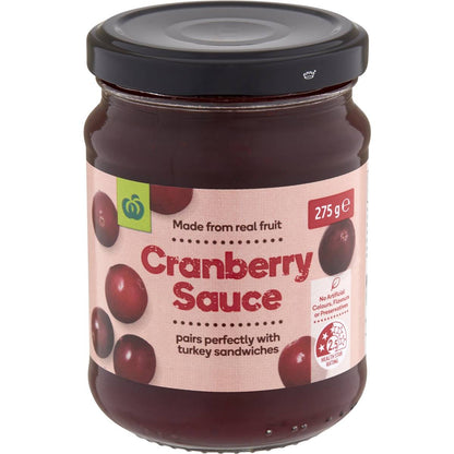 Woolworths Cranberry Sauce 275g