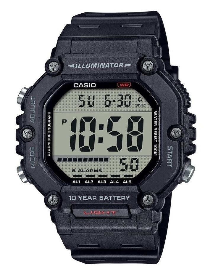 Resin Digital AE1600H-1A Watch in Black