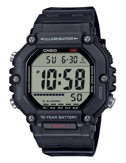 Resin Digital AE1600H-1A Watch in Black