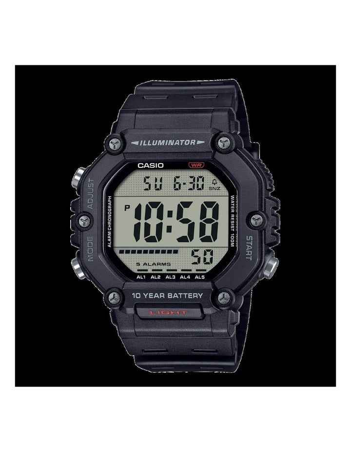 Resin Digital AE1600H-1A Watch in Black