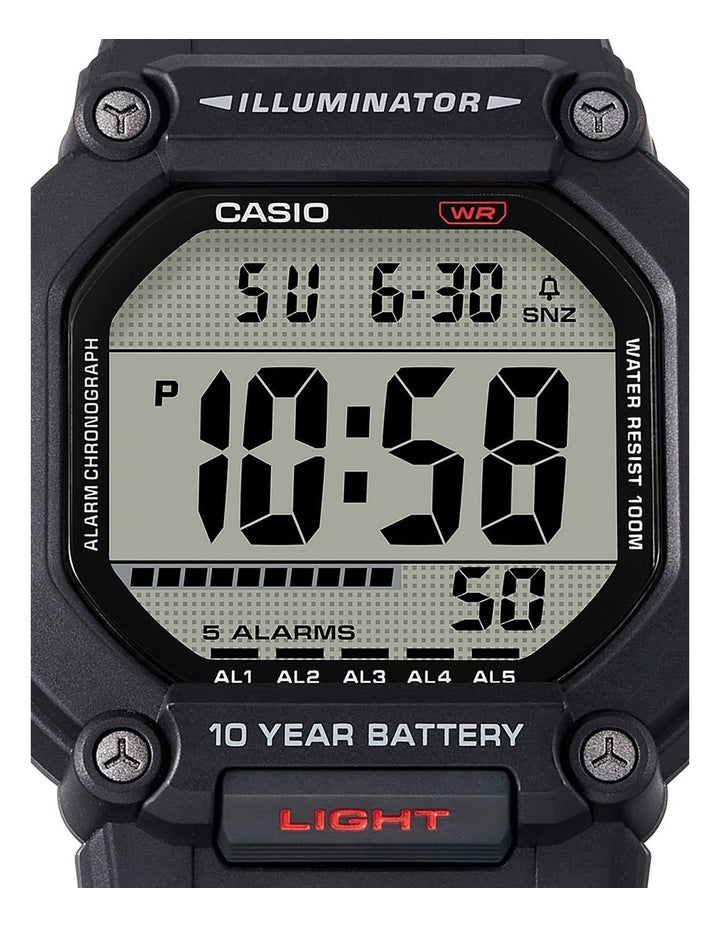 Resin Digital AE1600H-1A Watch in Black