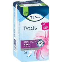 TENA Incontinence Pads Mini Plus Long Length 16 pack