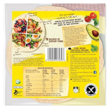 Old El Paso Gluten Free Jumbo Tortilla Wraps 4 pack