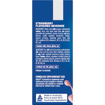 Up&Go Liquid Breakfast Strawberry 250mL x 3 pack