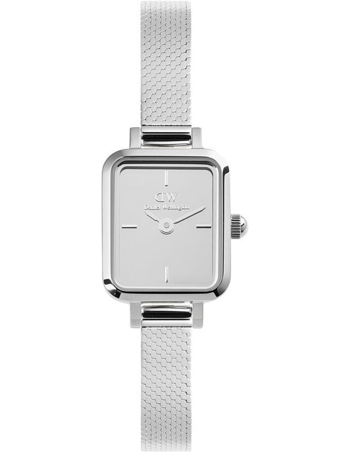 Quadro Mini Mirror Watch 15x18mm in Silver