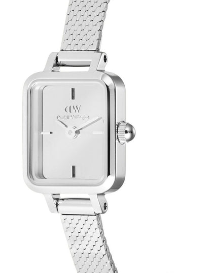 Quadro Mini Mirror Watch 15x18mm in Silver