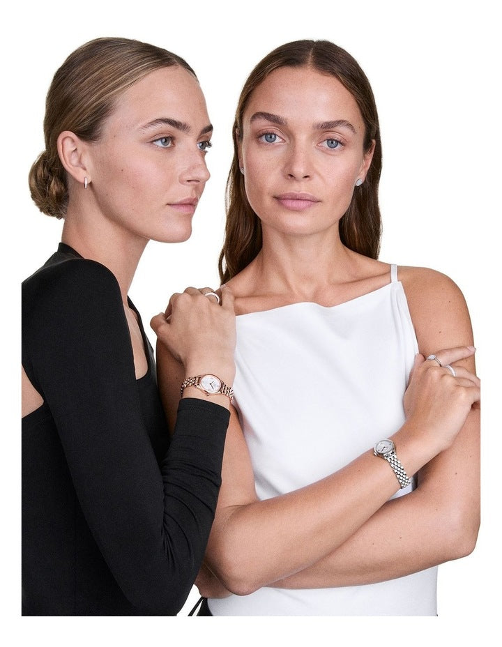 Ophelia Mini Link Watch 25X22mm in Silver