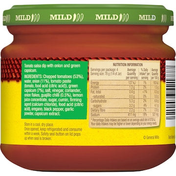 Old El Paso Chunky Salsa Dip Mild 312g