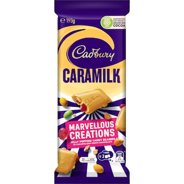 Cadbury Caramilk Marvellous Creations Chocolate Block 190g