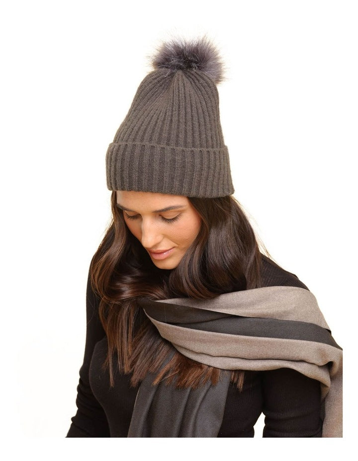 Zara Beanie in Charcoal