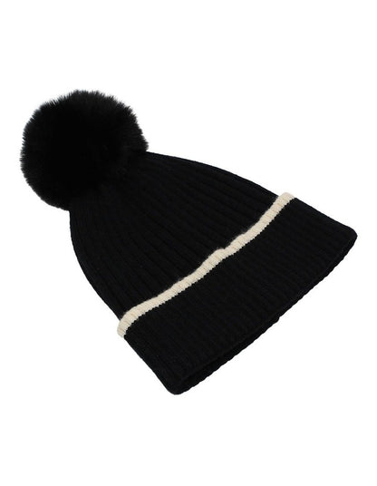Nora Knit Beanie in Black