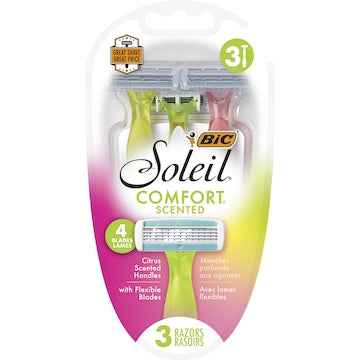 BIC Soleil Comfort Scented Razors Citrus 3 pack