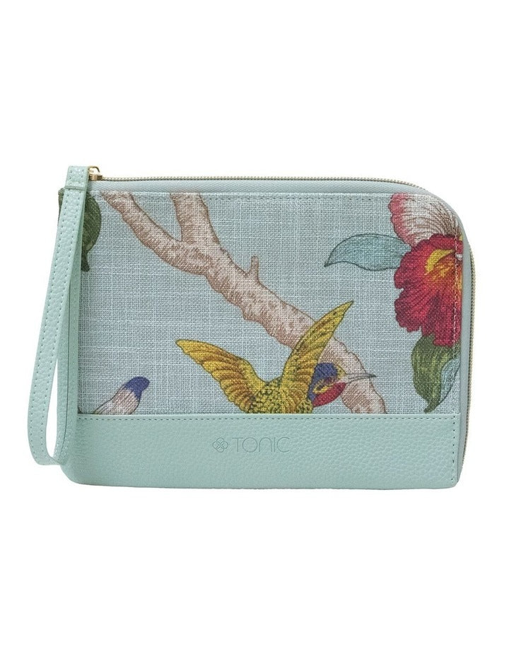 Duet Pouch Birdsong Coastal in Teal