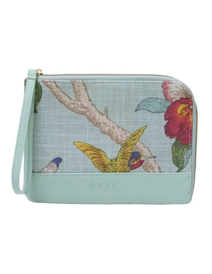 Duet Pouch Birdsong Coastal in Teal