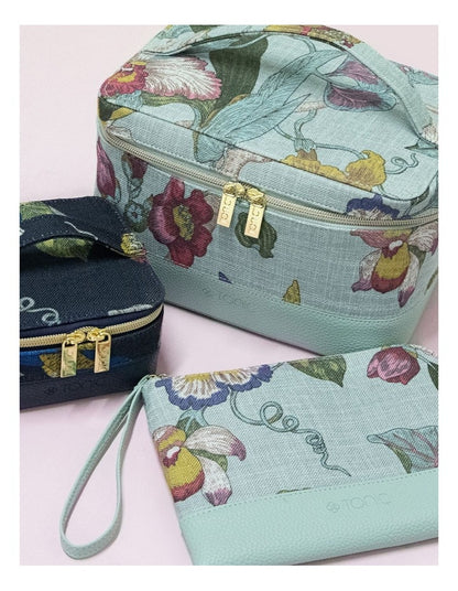 Duet Pouch Birdsong Coastal in Teal
