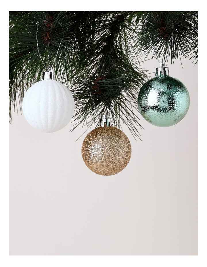 Eucalyptus 50pk Shatterproof Ornaments 6cm in Asst. Colours